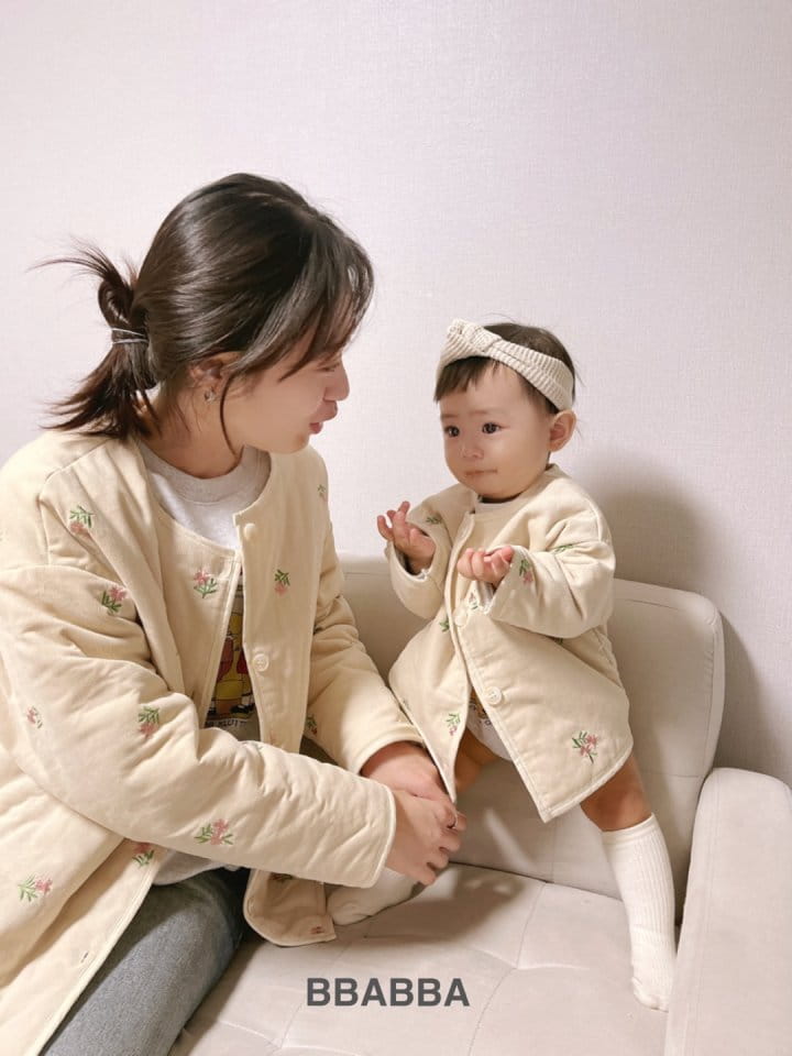 Bbabba - Korean Baby Fashion - #onlinebabyshop - Berry Flower Embroidery Jumper - 3