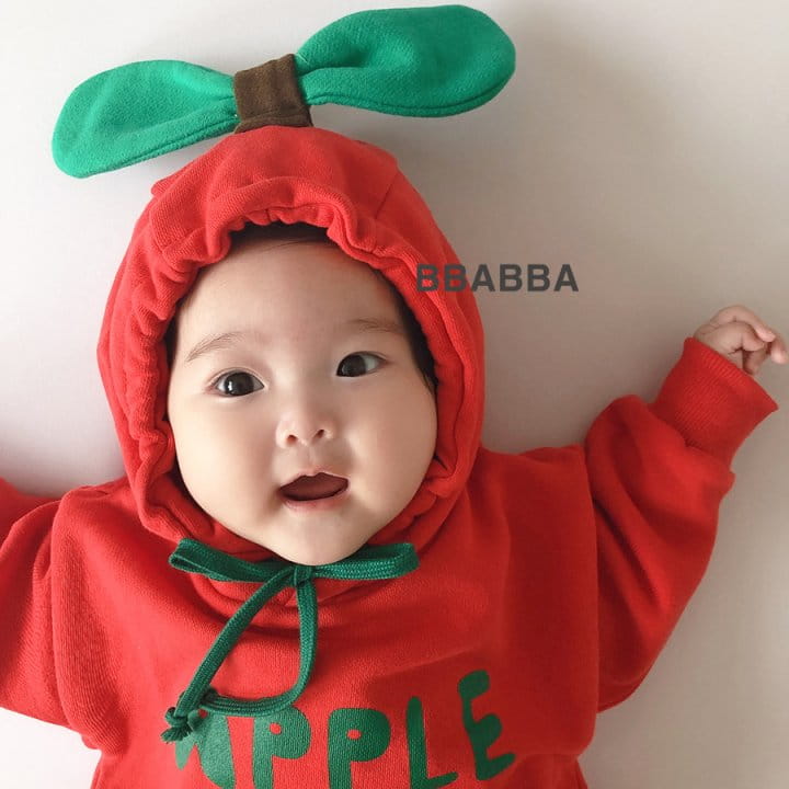 Bbabba - Korean Baby Fashion - #onlinebabyshop - Apple Bodysuit - 2