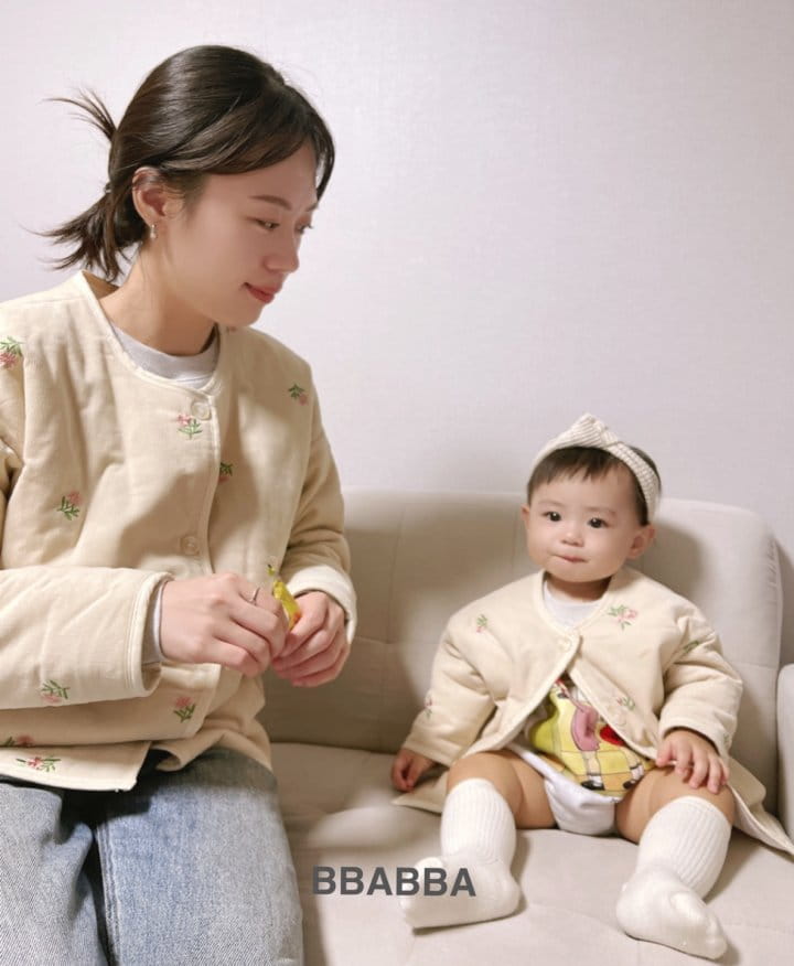 Bbabba - Korean Baby Fashion - #onlinebabyshop - Berry Flower Embroidery Jumper - 4