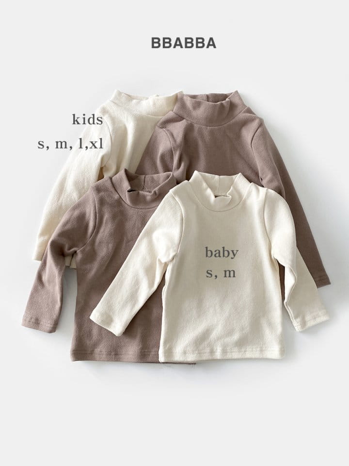 Bbabba - Korean Children Fashion - #kidsshorts - Turtleneck Tee Kids - 3