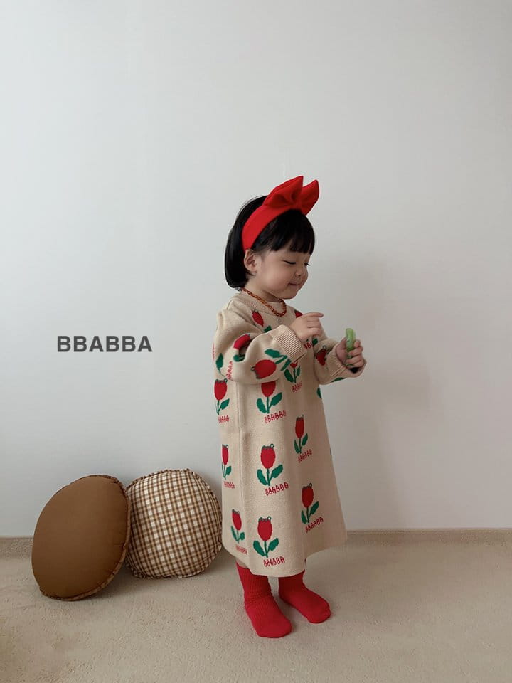 Bbabba - Korean Children Fashion - #magicofchildhood - Tulip Knit One-piece