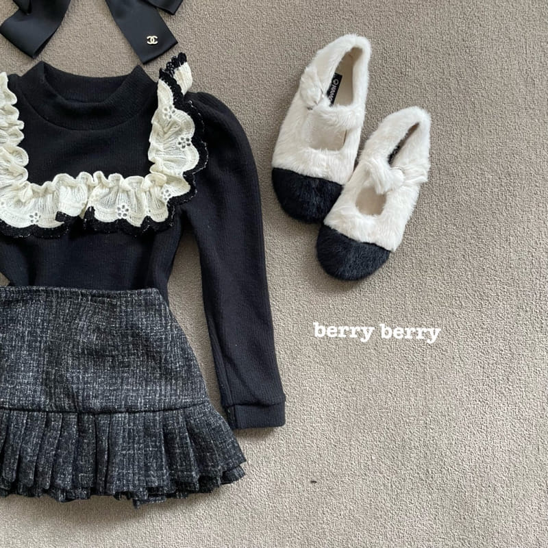 Berry Berry - Korean Children Fashion - #childofig - Jinjan Check Skirt - 3