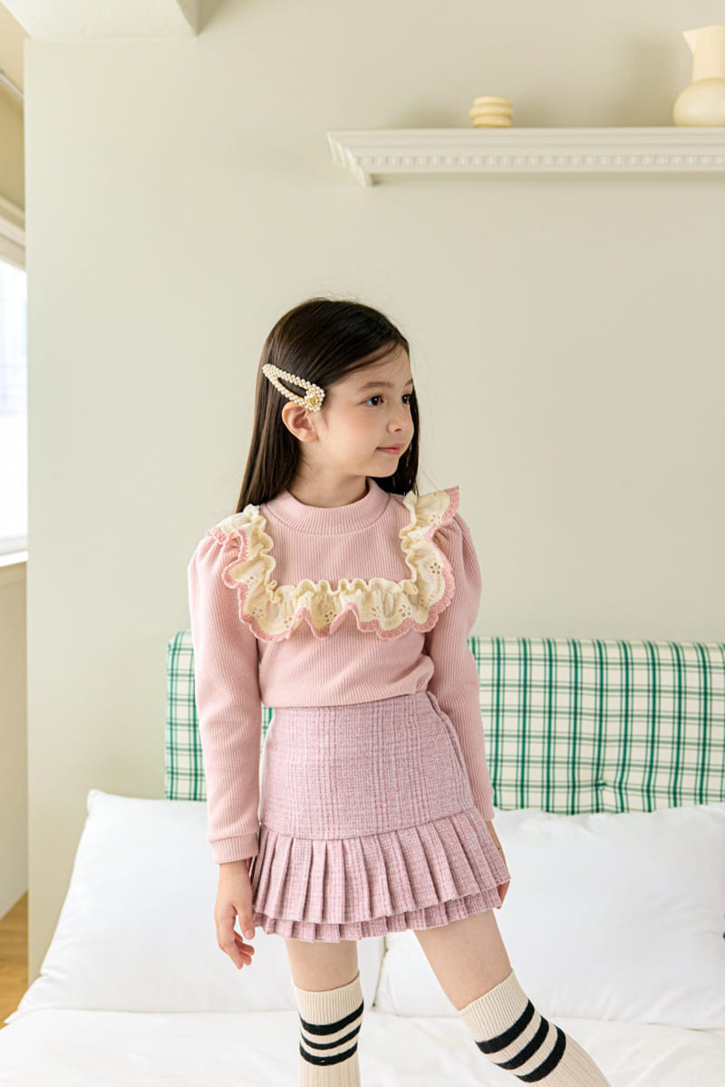 Berry Berry - Korean Children Fashion - #kidzfashiontrend - Jinjan Check Skirt - 11