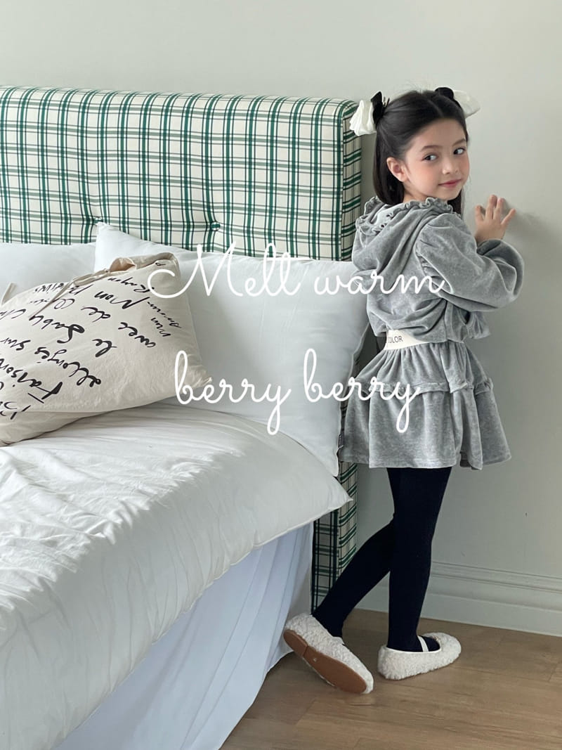 Berry Berry - Korean Children Fashion - #prettylittlegirls - Royce Veloure Set - 3