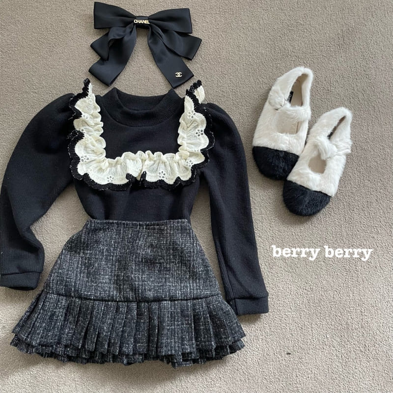 Berry Berry - Korean Children Fashion - #prettylittlegirls - Jinjan Check Skirt - 2