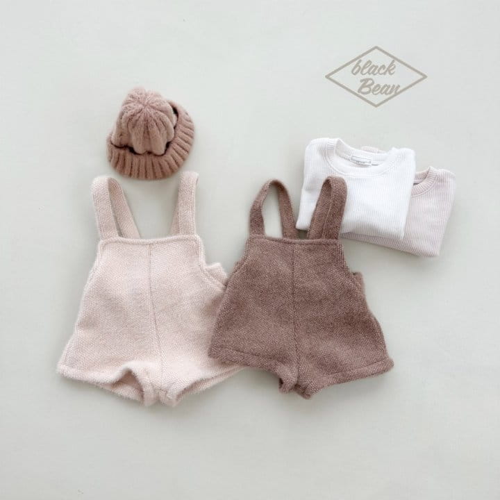 Black Bean - Korean Baby Fashion - #babygirlfashion - Honey Dungarees Set