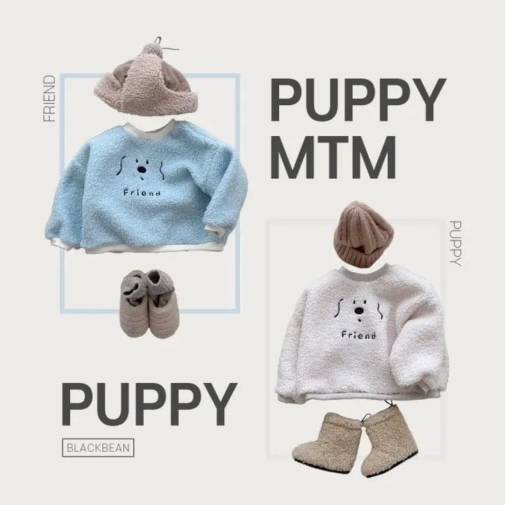 Black Bean - Korean Children Fashion - #minifashionista - Puppy Sweatshirt - 9