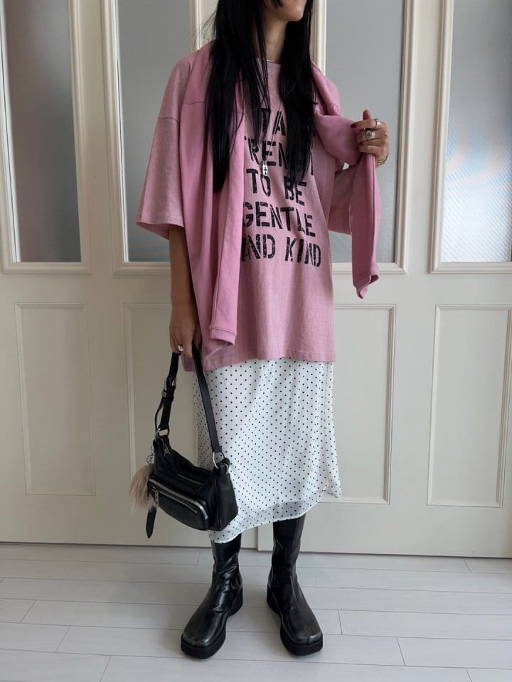 Bricklane - Korean Women Fashion - #momslook - Dake Crak Paint Tee - 8