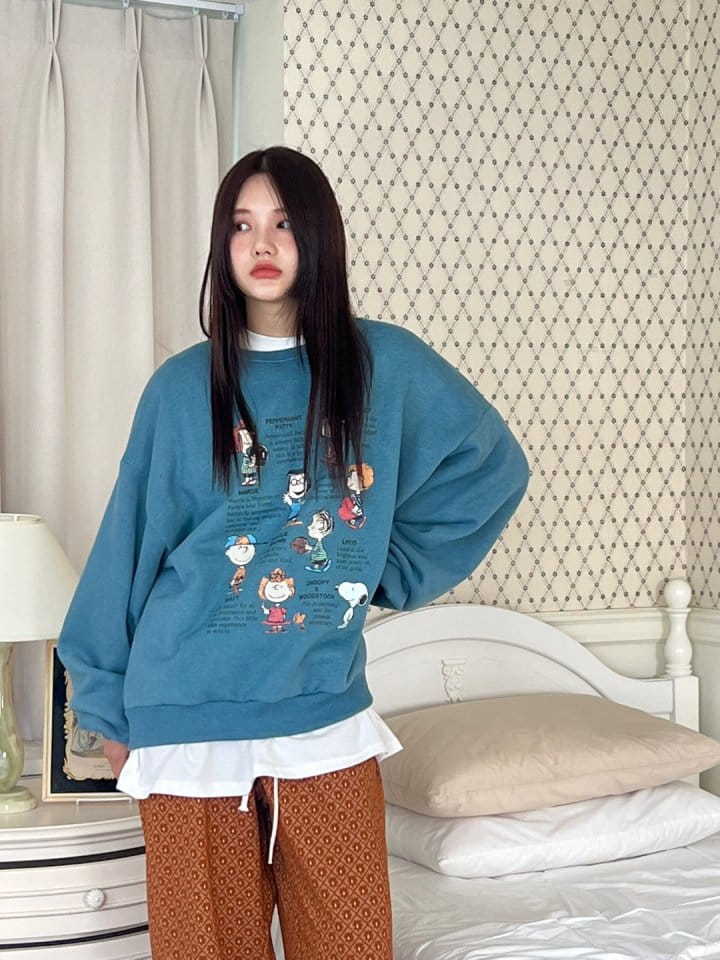 Bricklane - Korean Women Fashion - #momslook - Crack Snoo Sweatshirt - 6