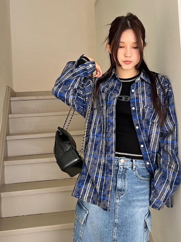 Bricklane - Korean Women Fashion - #womensfashion - Vintage Check Shirt - 7