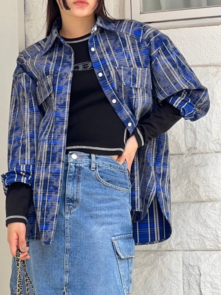 Bricklane - Korean Women Fashion - #womensfashion - Vintage Check Shirt - 9