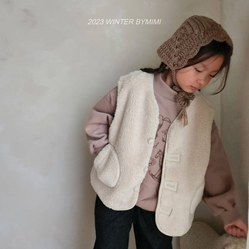 Bymimi - Korean Children Fashion - #childrensboutique - Cozy Fleece Vest - 12