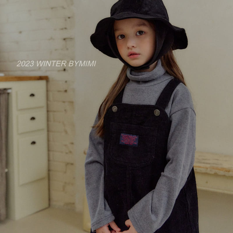 Bymimi - Korean Children Fashion - #childrensboutique - Chu Rib Dungarees One-piece - 11