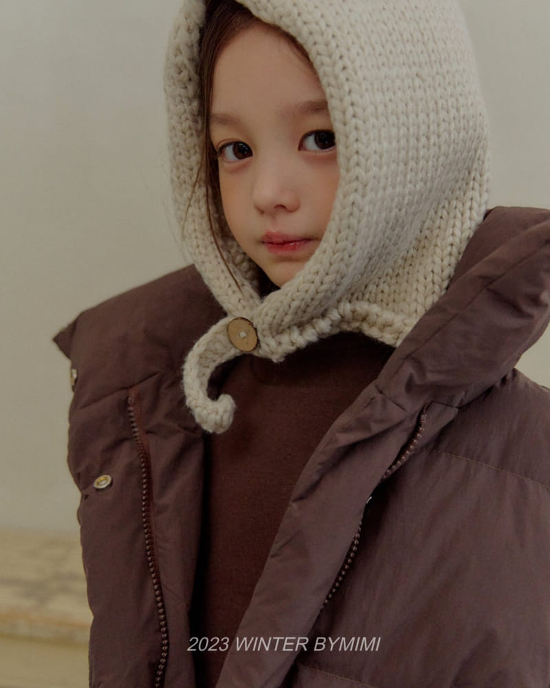 Bymimi - Korean Children Fashion - #designkidswear - Button Baraclava - 8