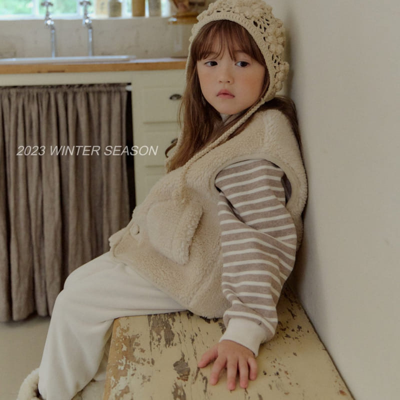 Bymimi - Korean Children Fashion - #Kfashion4kids - Cozy Fleece Vest - 4