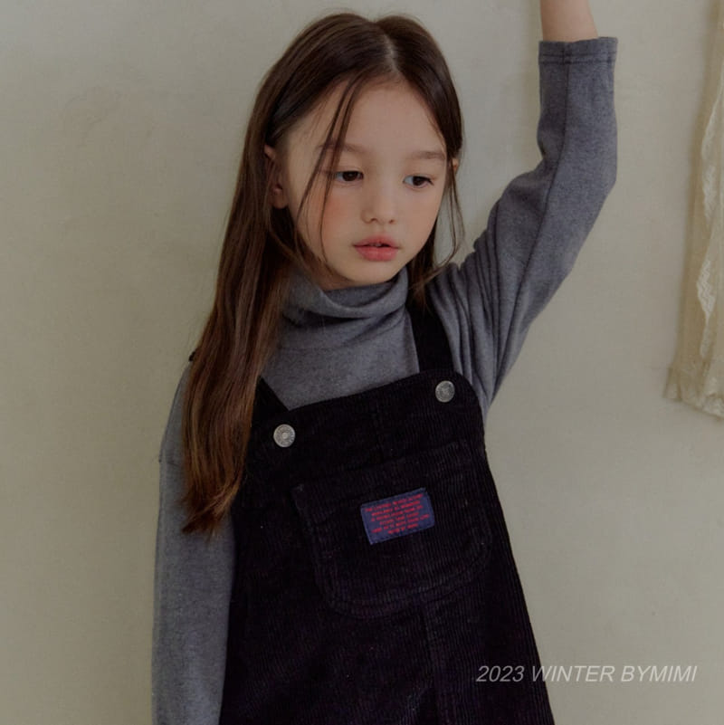 Bymimi - Korean Children Fashion - #prettylittlegirls - Chu Rib Dungarees One-piece - 6