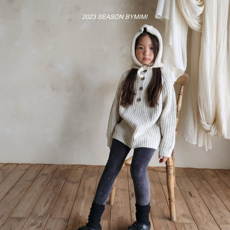 Bymimi - Korean Children Fashion - #stylishchildhood - Cookie Knit Tee - 3