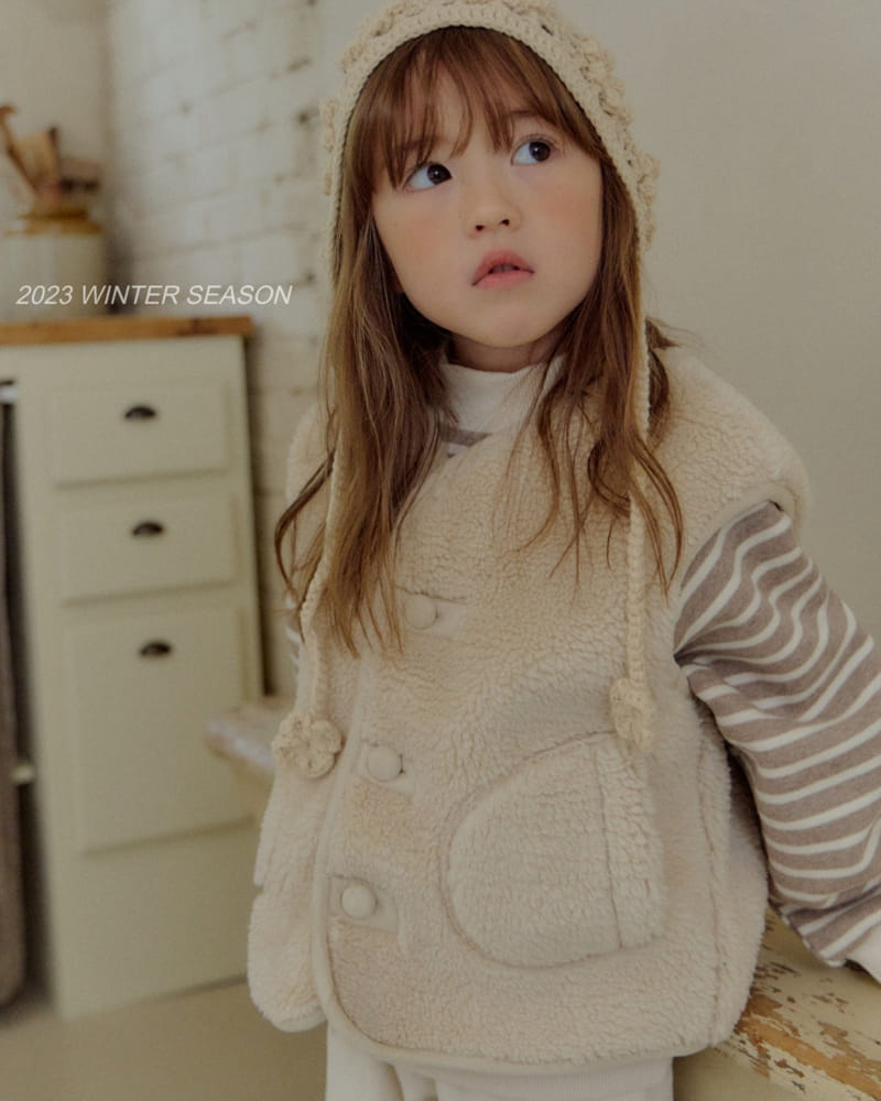 Bymimi - Korean Children Fashion - #todddlerfashion - Cozy Fleece Vest - 8