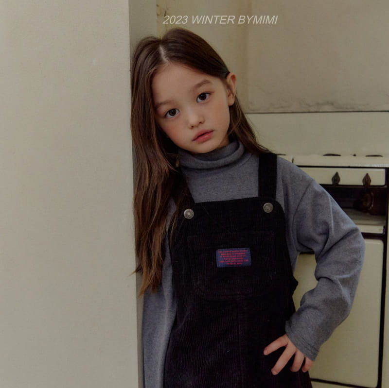 Bymimi - Korean Children Fashion - #toddlerclothing - Chu Rib Dungarees One-piece - 8