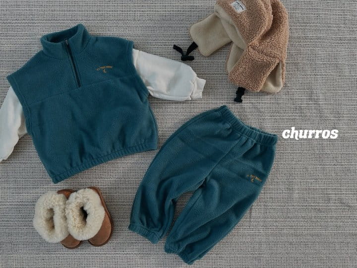 Churros - Korean Children Fashion - #prettylittlegirls - Star Fleece Pants - 4