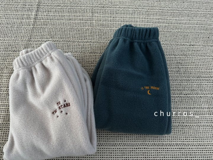 Churros - Korean Children Fashion - #childofig - Star Fleece Pants - 5