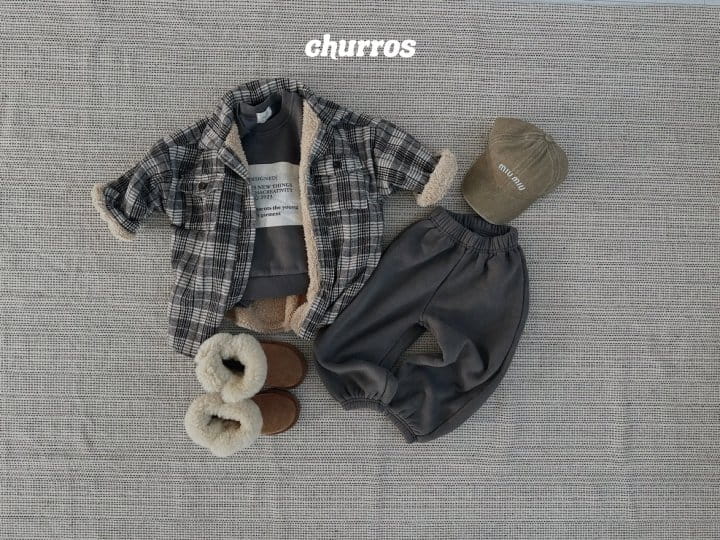 Churros - Korean Children Fashion - #childrensboutique - Patch Fleece Sweatshirt - 9