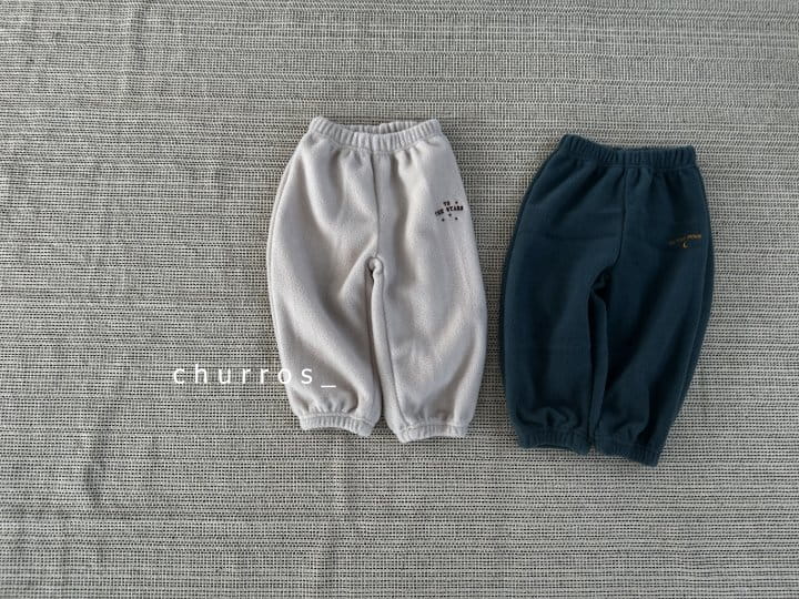 Churros - Korean Children Fashion - #discoveringself - Star Fleece Pants - 8