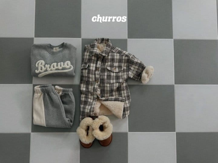 Churros - Korean Children Fashion - #fashionkids - Bravo Embroidery Sweatshirt - 11