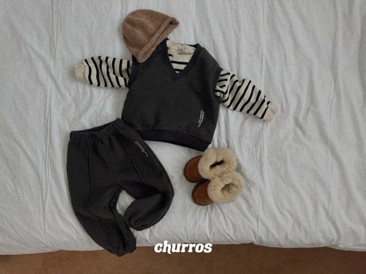 Churros - Korean Children Fashion - #kidsshorts - U Stripes Sweatshirt - 10