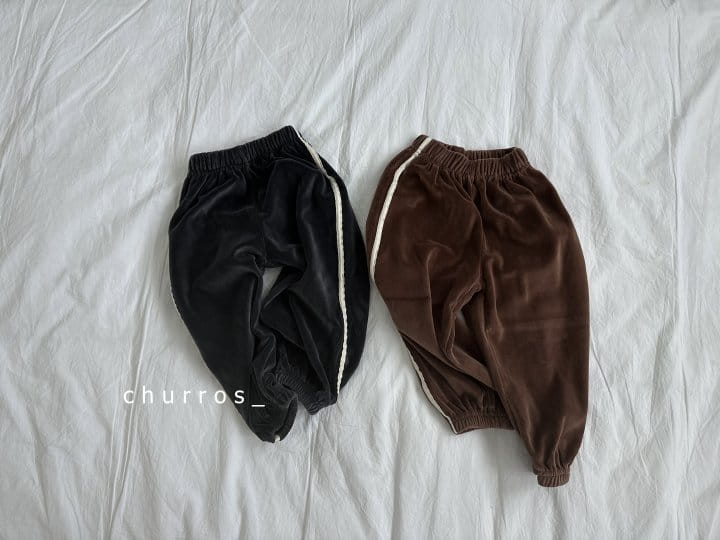 Churros - Korean Children Fashion - #kidzfashiontrend - Veloure Pants - 9