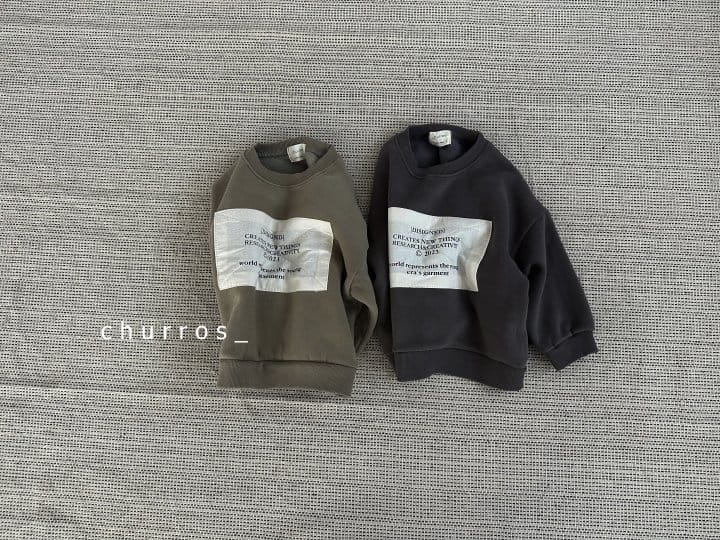 Churros - Korean Children Fashion - #magicofchildhood - Patch Fleece Sweatshirt - 2