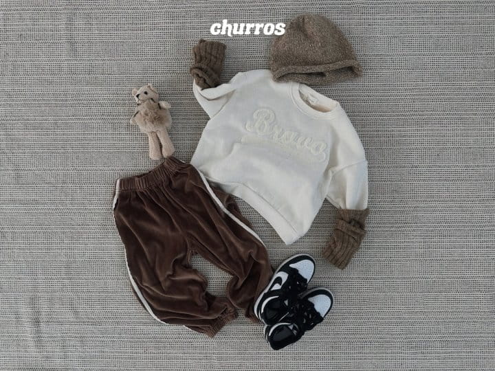 Churros - Korean Children Fashion - #prettylittlegirls - Bravo Embroidery Sweatshirt - 3