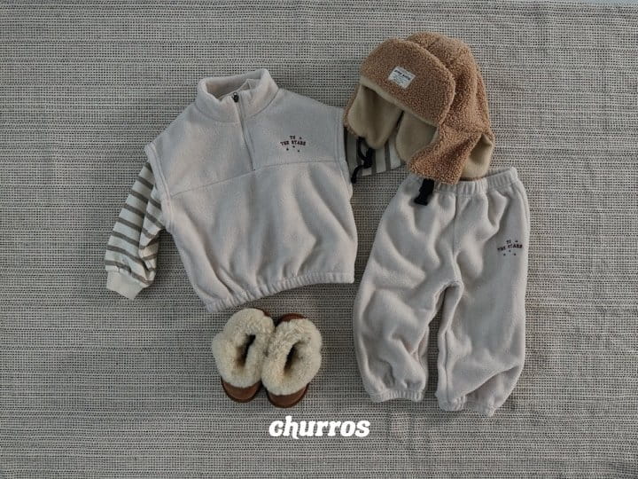 Churros - Korean Children Fashion - #prettylittlegirls - Star Fleece Pants - 3