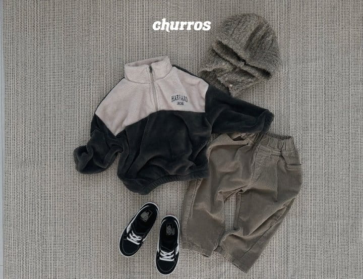 Churros - Korean Children Fashion - #prettylittlegirls - Unbal Corduroy Pants - 11