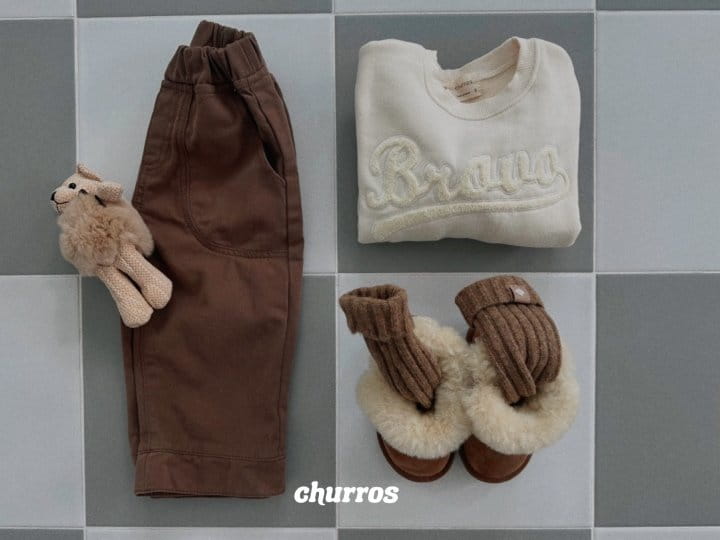 Churros - Korean Children Fashion - #stylishchildhood - Bravo Embroidery Sweatshirt - 6