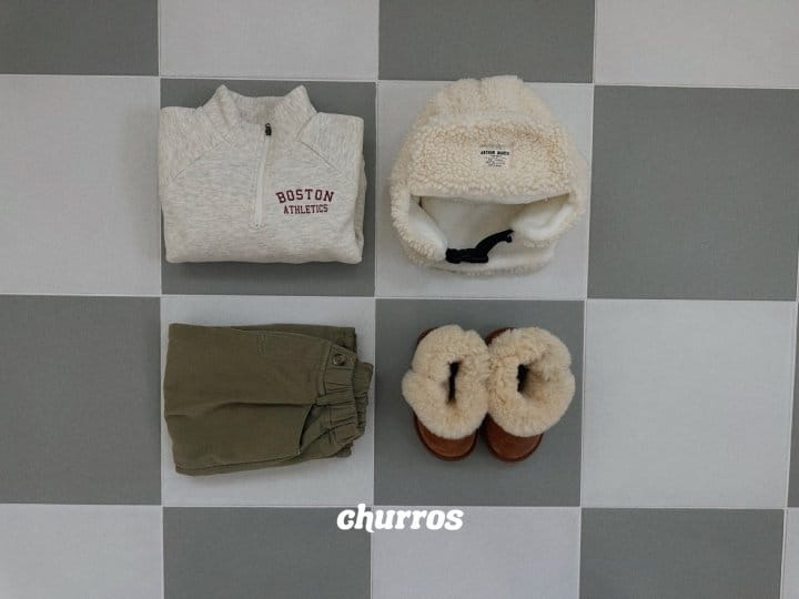 Churros - Korean Children Fashion - #stylishchildhood - Boston Half Zip-up Sweatshirt - 5