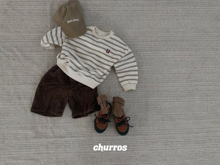 Churros - Korean Children Fashion - #toddlerclothing - U Stripes Sweatshirt - 3