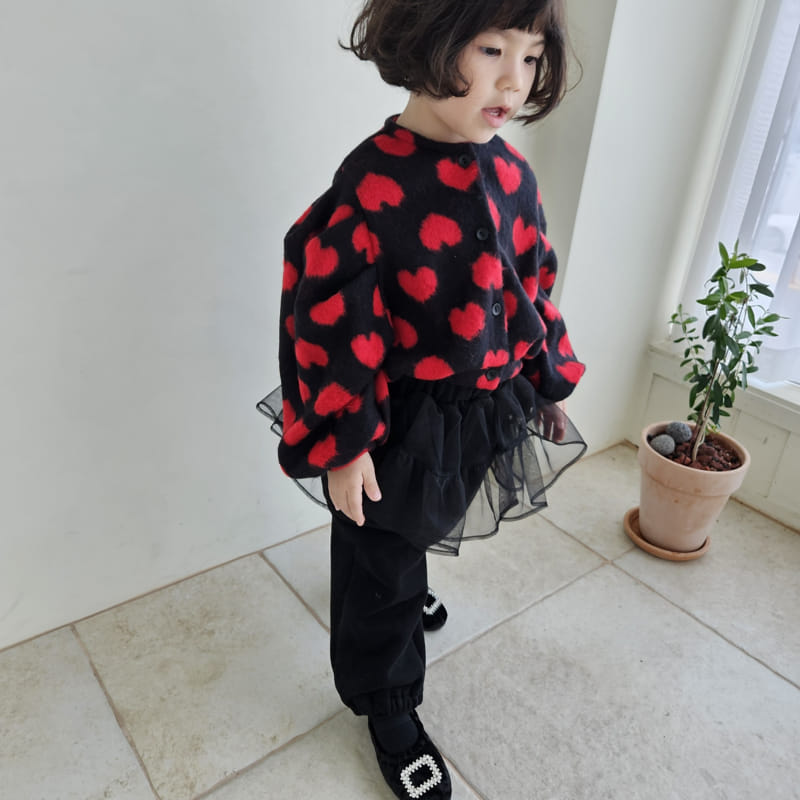 Color - Korean Children Fashion - #littlefashionista - Heart Cardigan - 2