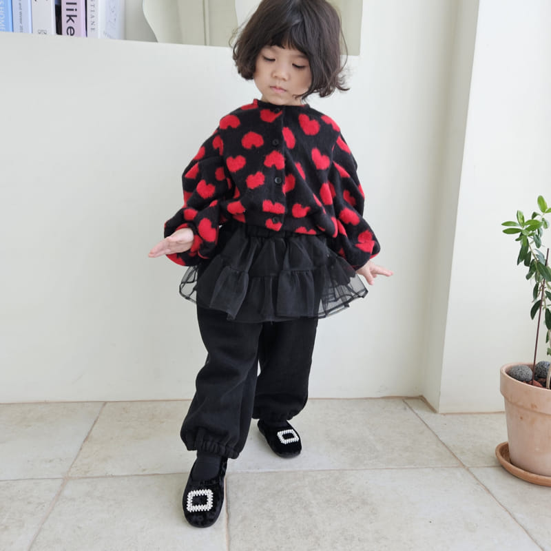 Color - Korean Children Fashion - #magicofchildhood - Heart Cardigan - 3