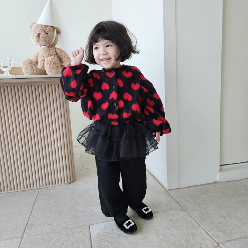 Color - Korean Children Fashion - #magicofchildhood - Heart Cardigan - 4