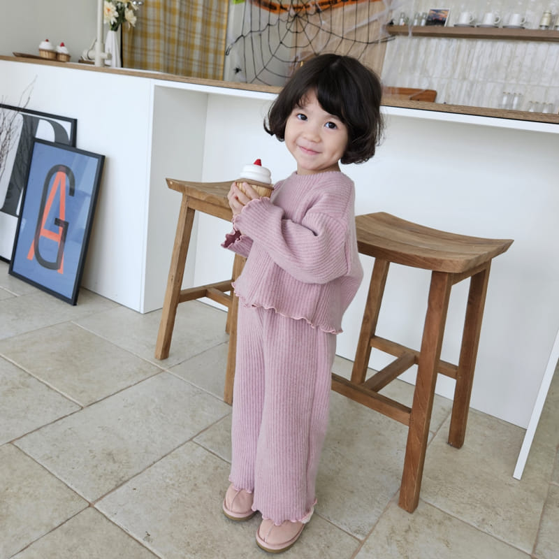 Color - Korean Children Fashion - #prettylittlegirls - Cracker Top Bottom Set - 4