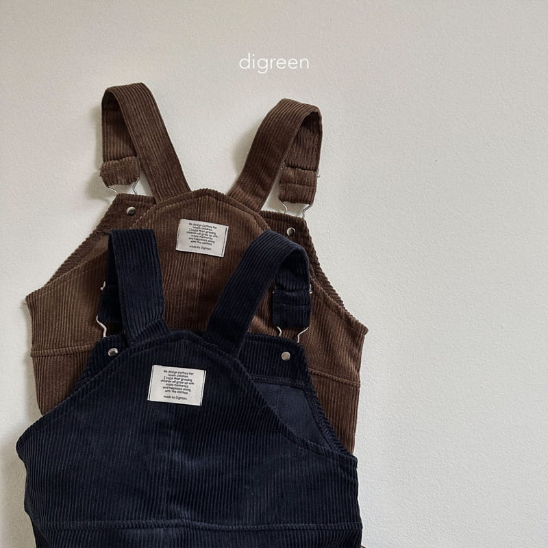 Digreen - Korean Children Fashion - #childrensboutique - Puppy Dungarees - 9