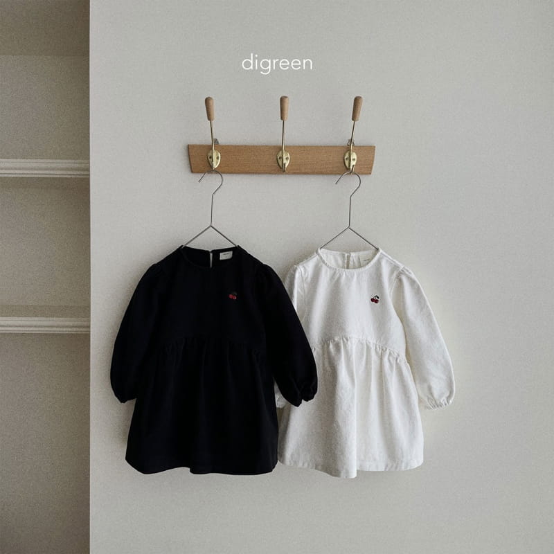 Digreen - Korean Children Fashion - #designkidswear - Cherry One-piece