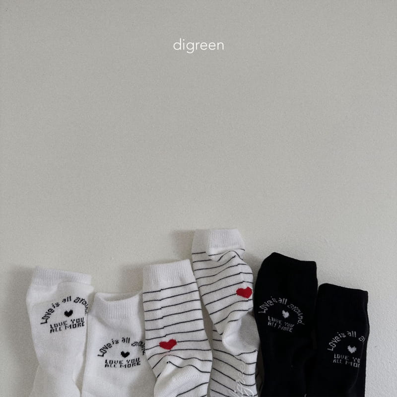 Digreen - Korean Children Fashion - #fashionkids - Love Socks