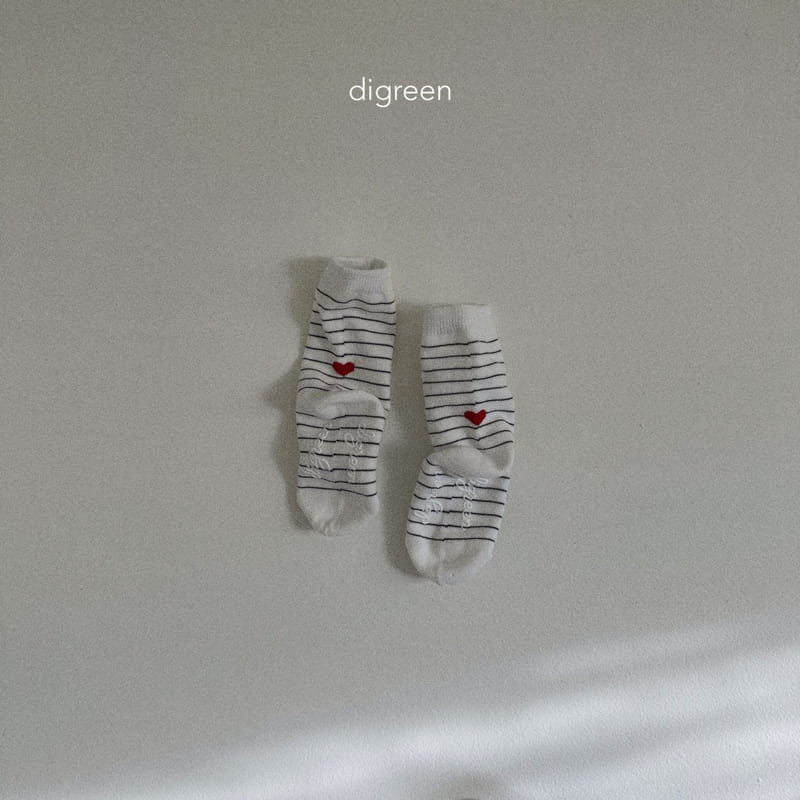 Digreen - Korean Children Fashion - #littlefashionista - Love Socks - 6