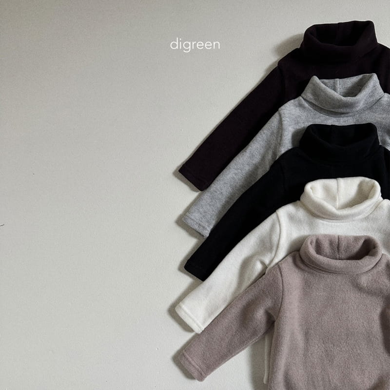 Digreen - Korean Children Fashion - #magicofchildhood - Vanilla Turtleneck Tee - 3