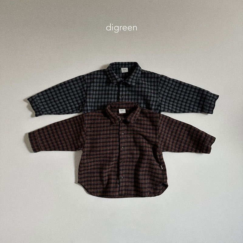 Digreen - Korean Children Fashion - #minifashionista - Square Shirt - 2