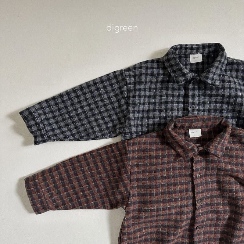 Digreen - Korean Children Fashion - #prettylittlegirls - Square Shirt - 3