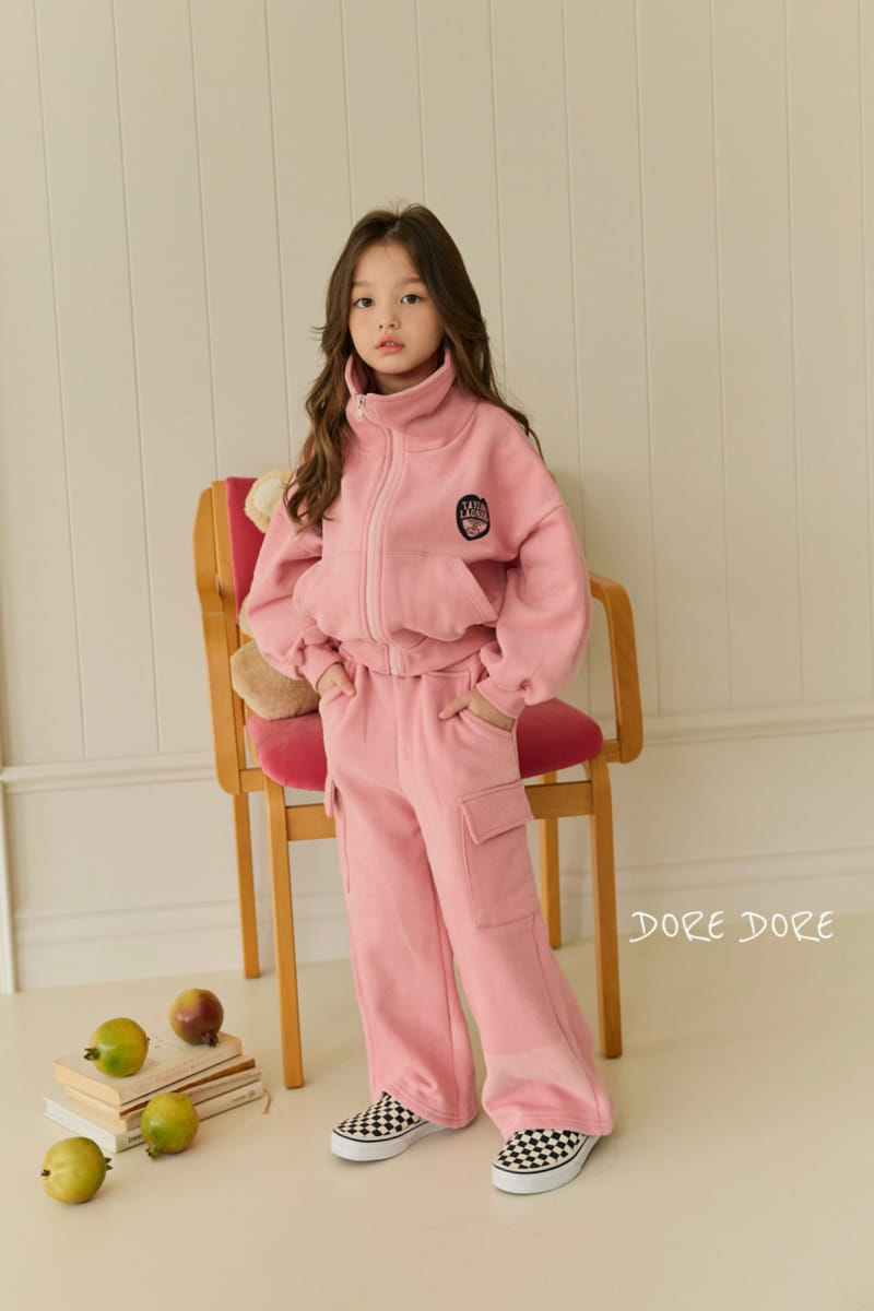 Dore Dore - Korean Children Fashion - #childofig - Heart Crop Fleece Zip-up - 12