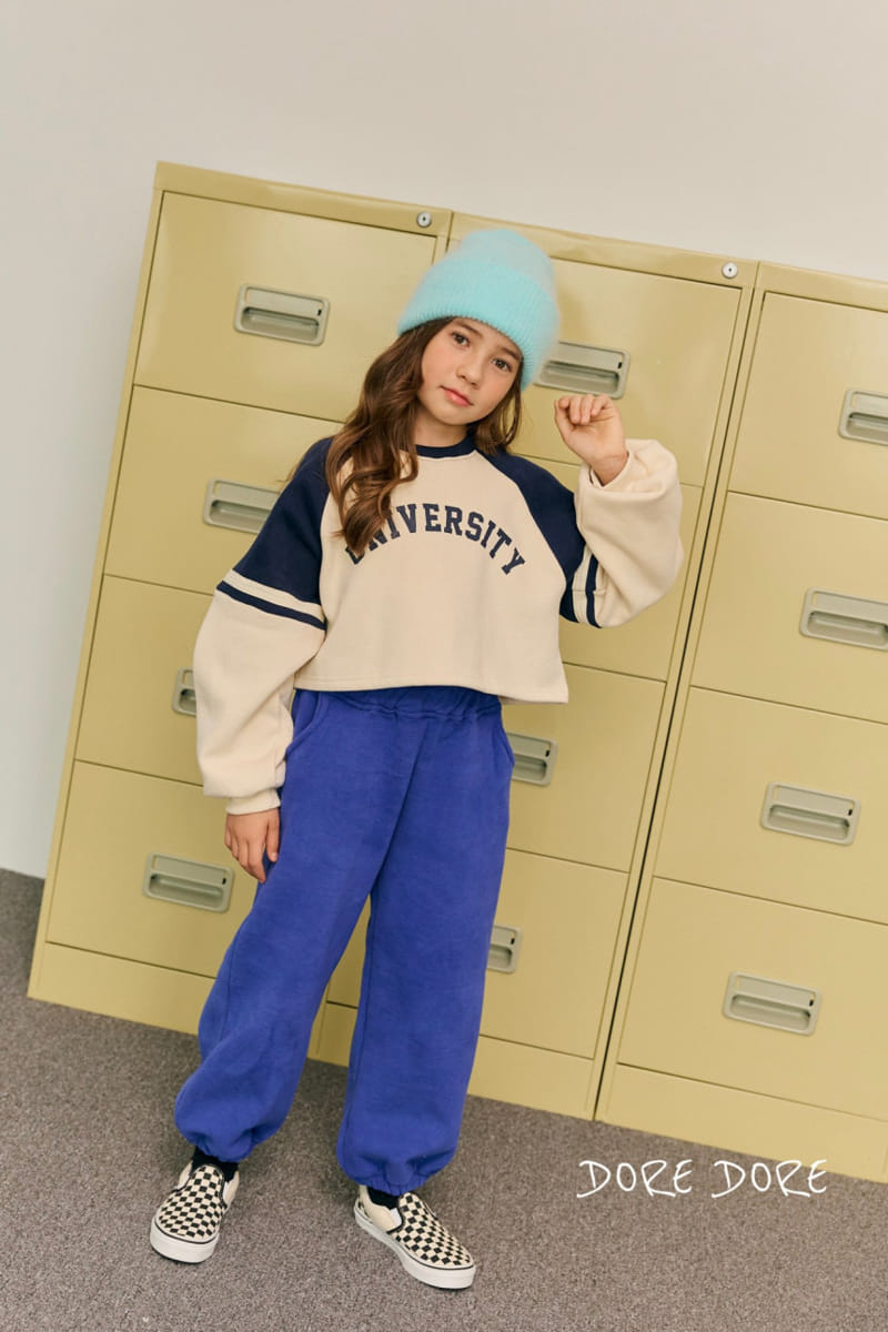 Dore Dore - Korean Children Fashion - #childofig - University Crop Sweatshirt - 4